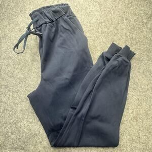 Lululemon Jogger Pants Womens 4 Blue Elastic Waist Cuffed Pockets Athleisure